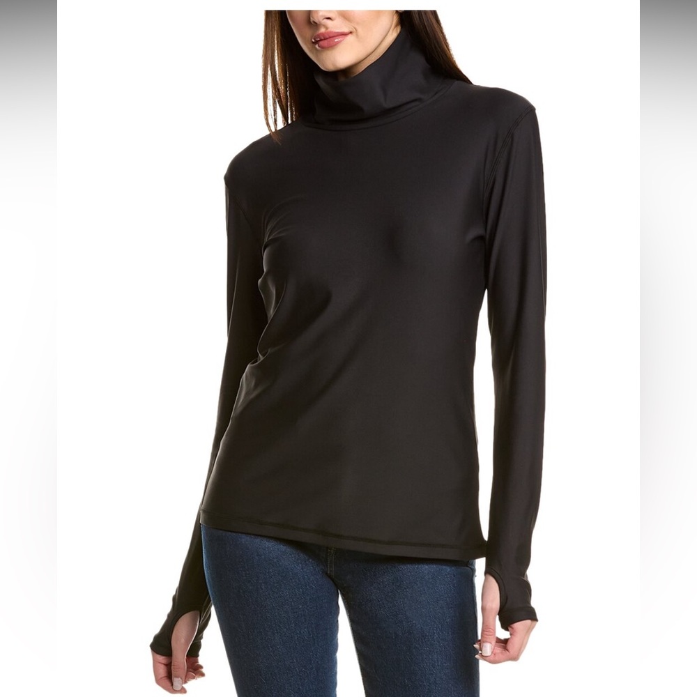 SKEA BONNIE TOP Turtleneck Top, Black, Size Medium